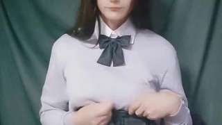 男の娘オナニー Japanese crossdresser teasing