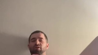 Jacking off with a thick creamy cumshot