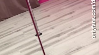 Cumshot on mirror after workout