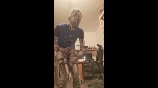 Robot boy cum after some days...finally big cum and moaning