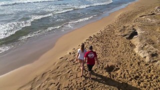 Pasando un día espectacular en la playa y duchita y fallada