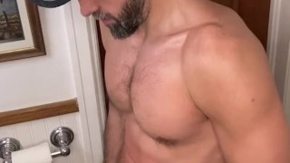 Bearded dude pissing