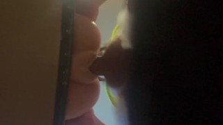 Horny Tradie on break fucks slut from the shops