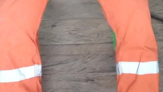 Straight athletic guy masturbates then cums intensely (massive cumshot)