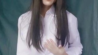 男の娘オナニー Japanese crossdresser teasing
