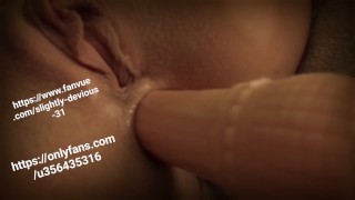 Fuck machine filling my tight ass 🤤💦