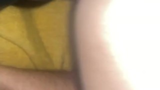 Up-Close Riding my 9" Ribbed And Tappered BBC Dildo Toy