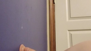 Nice dick twink has fun with big dildo
