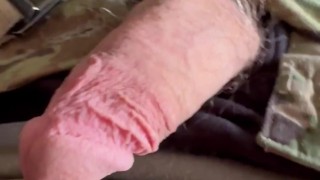 Army solider jerks off in uniform wearing his roommate's black boxer briefs