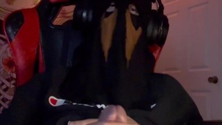 Masked Konig cosplay cums while masturbating(Loud Moaning)
