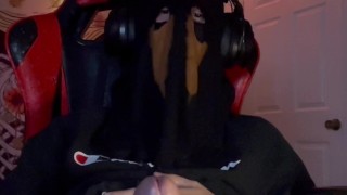 Masked Konig cosplay cums while masturbating(Loud Moaning)