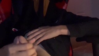 Masked Konig cosplay cums while masturbating(Loud Moaning)
