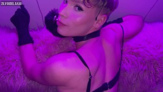 Pretty Femboy Pussy Worships his Master’s Cock