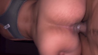Pretty light skin bounce on big dick !!