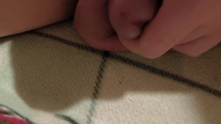 Chequing My uncut Boys clit