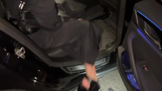 Sweet fuck in a business taxi with hot teenager Californiababe