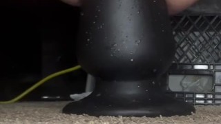 Huge buttplug stretch
