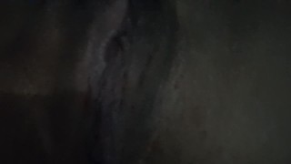 Hot latina milf girlfriend showing her pussy after getting creapied.