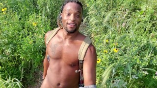 Kennie Jai goes for a NUDE walk along the river and gets CAUGHT!!