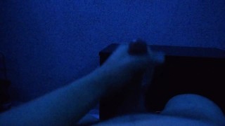 Solo amateur man masturbating with happy ending