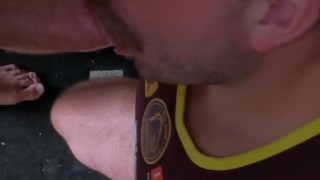 Getting My Big Cock Sucked by a Muscle Jock