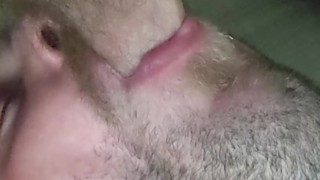 Handsome Daddy Sucks On My Furry Balls