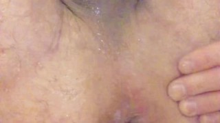 Closeup Clear Anal Dildo Masturbation Until I orgasm