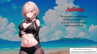 JOI Triple - 3 amigas quieren masturbarte por turnos. En español.