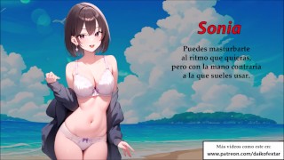 JOI Triple - 3 amigas quieren masturbarte por turnos. En español.