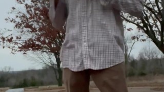 Risky Park Stripping and Naked Walk Clothes Left Behind