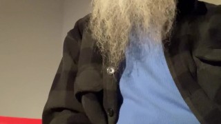 Daddy Smoking Triple Cigars and Cum