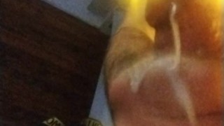 Santa illuminated with hot milk