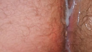 Fucking a big ass and cumming over asshole