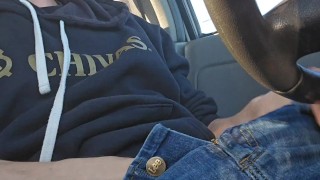 MASSIVE ROPE of cum from my dick playing in public for str8 men