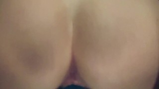 eighteen year old rides her first dildo while no one is home. My first time ever riding