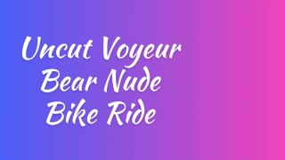 Horny Straight Bear Rides Exercise Bike Nude