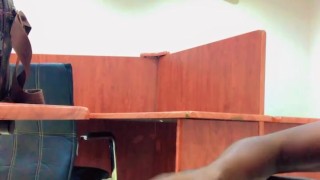 Black cock lonely office Masturbate