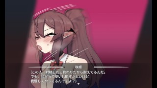 【#01 社畜サキュバス ～消耗品扱いの新人淫魔咲姫ちゃんのブラック企業サバイバル 実況(体験版)】爆乳サキュバスが仕事で口内射精フェラすることになり・・(ファンタジー同人エロゲー hentai
