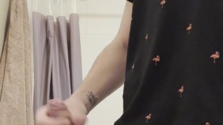 Jerking off in the bathroom