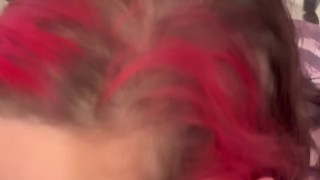 BBW stepmom MILF sexy blow job his pov