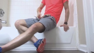 Intense Masturbation Of Hung Jock With Big Load