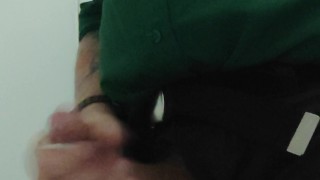 The Cop ejaculation in the bathroom of the DP POLICE