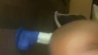 Little Bunny dildo play for Daddy