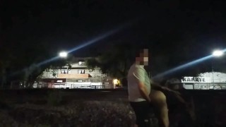 couple fucking in public with voyeurs anal cum