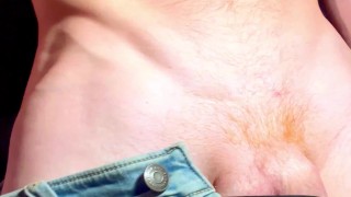 Unzipping Jeans & Letting My Juicy Cock Say Hello