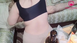 Soirée du samedi soir 🍷😋👅سكس مغربي الشراب و الحوى شبعت فيه مصان باش يحويني