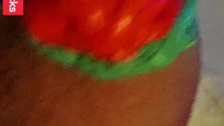 White Christmas Cumshot Elf Masturbation