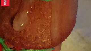 White Christmas Cumshot Elf Masturbation