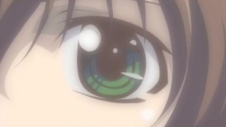 Erotic anime kissing foreplay
