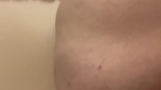 Fat man shows off body for daddy/mommy